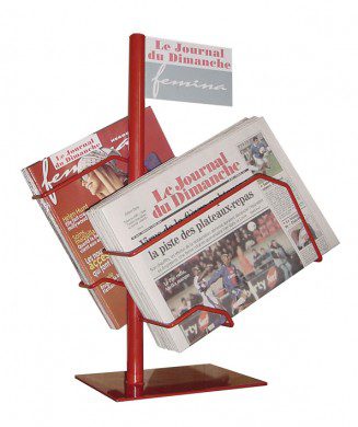 Présentoir de comptoir pour journaux