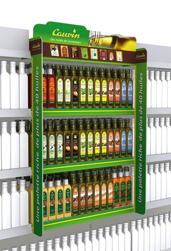 Shop-in-shop pour huiles d'olives