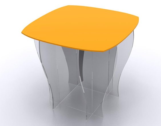 table plexiglas