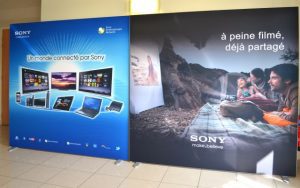 Cadre Sony textile