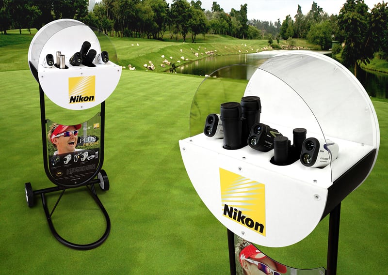 Présentoir de sol pour télémètres Nikon