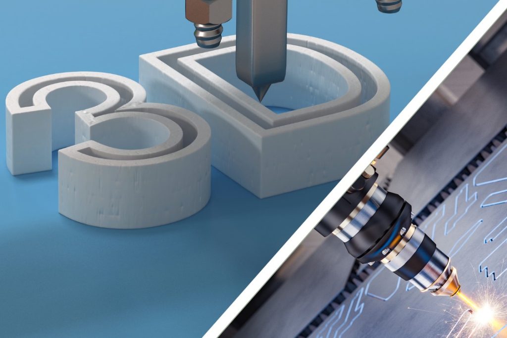 impression 3D et découpe laser